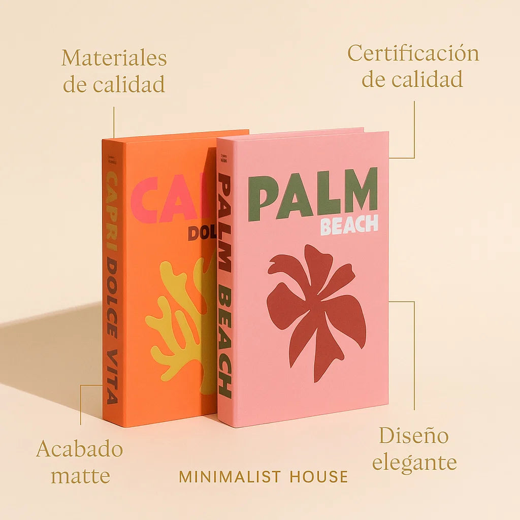 Libro Decorativo con Compartimento Secreto – DOLCE VITTA (abierto) - Minimalist House Shop