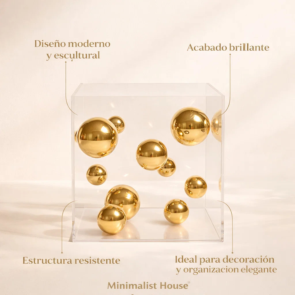 Caja Decorativa de Acrílico María Antonieta - Minimalist House Shop