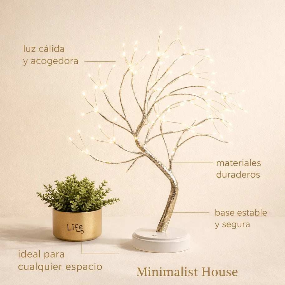 Lámpara Árbol LED DIY - Minimalist House Shop