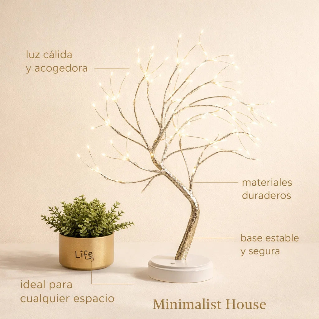 Lámpara Árbol LED DIY - Minimalist House Shop