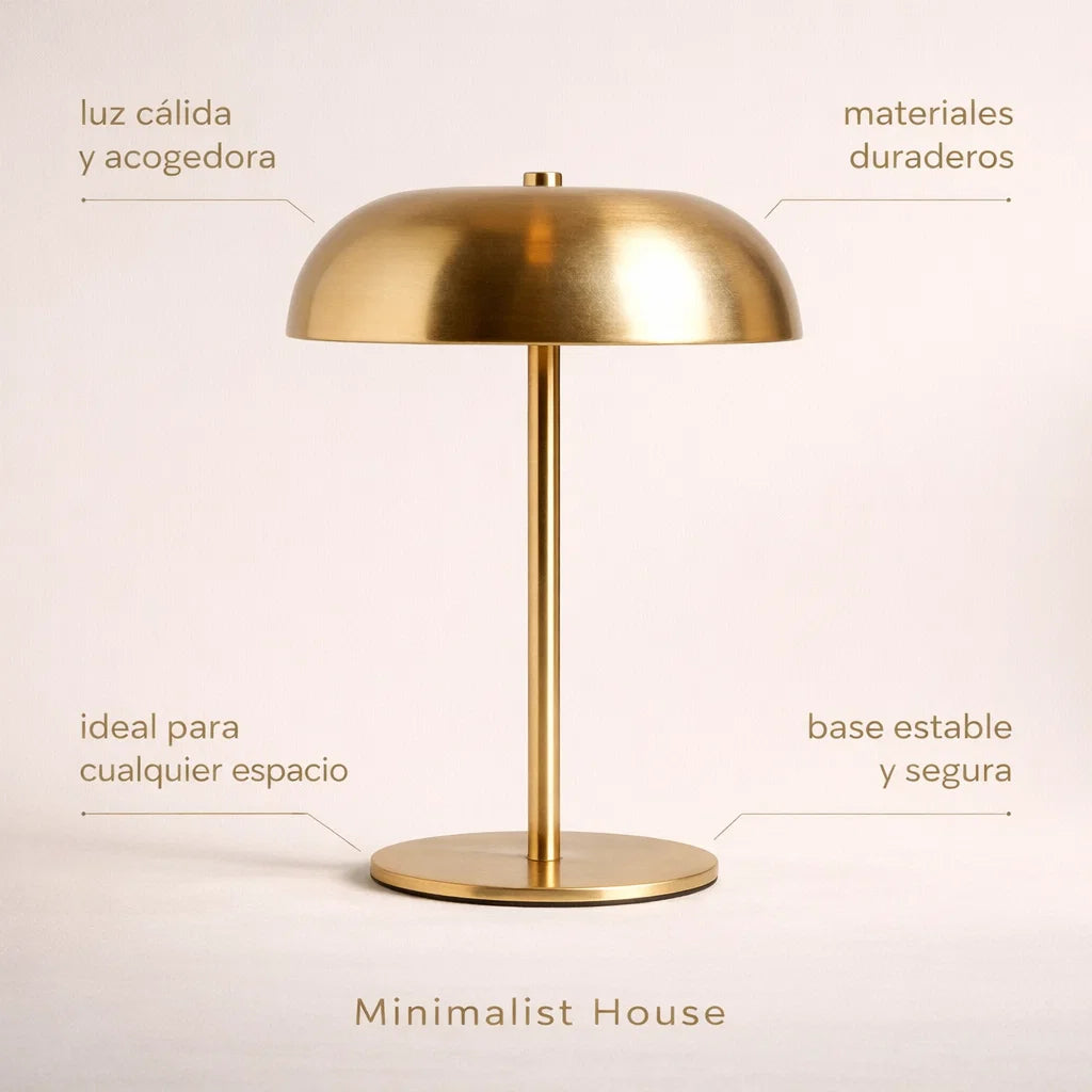 Luminária de Mesa LED Portátil Recarregável USB - Aurum - Minimalist House Shop
