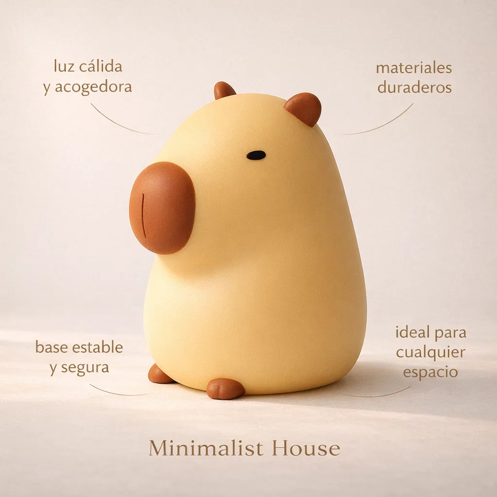 Lámpara Nocturna Capibara Dreams - Minimalist House Shop