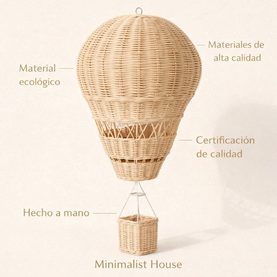 Globo Decorativo de Ratán - Minimalist House Shop
