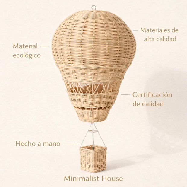 Globo Decorativo de Ratán - Minimalist House Shop