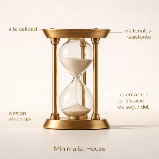 Reloj de Arena Nórdico Temporizador Retró Alquimista - Minimalist House Shop