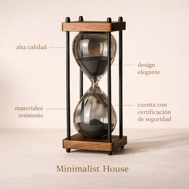 Reloj de Arena Nórdico – Nordic Decor - Minimalist House Shop