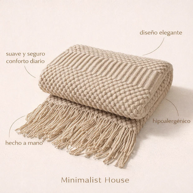 Manta Hogar y Decoración – Crema - Minimalist House Shop
