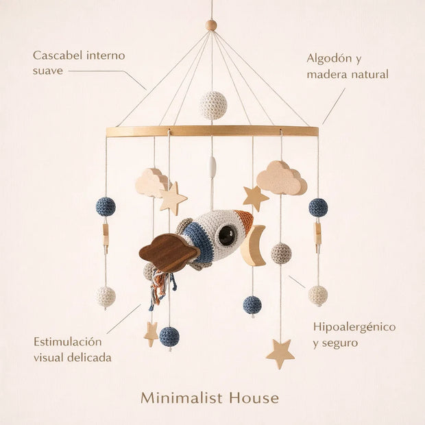 Móvil de Cuna – Estelar - Minimalist House Shop